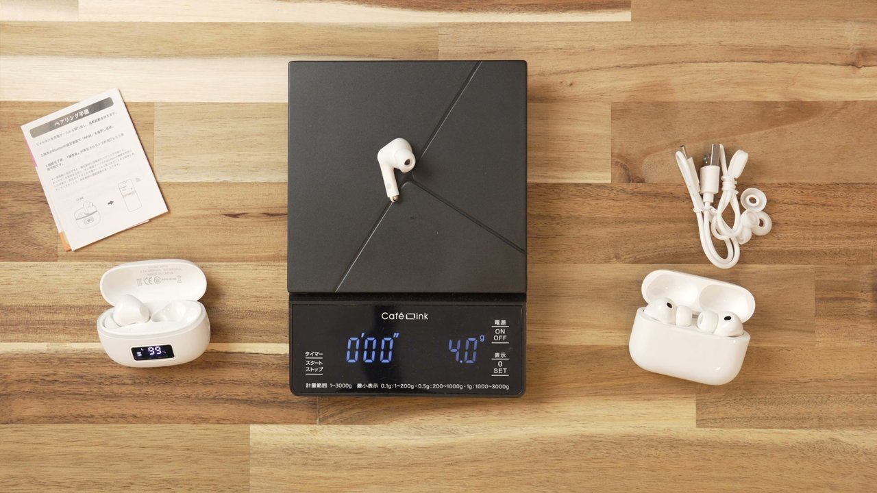 重さはAirPods Pro 3とほぼ同じ、イヤホン単体は4.0g