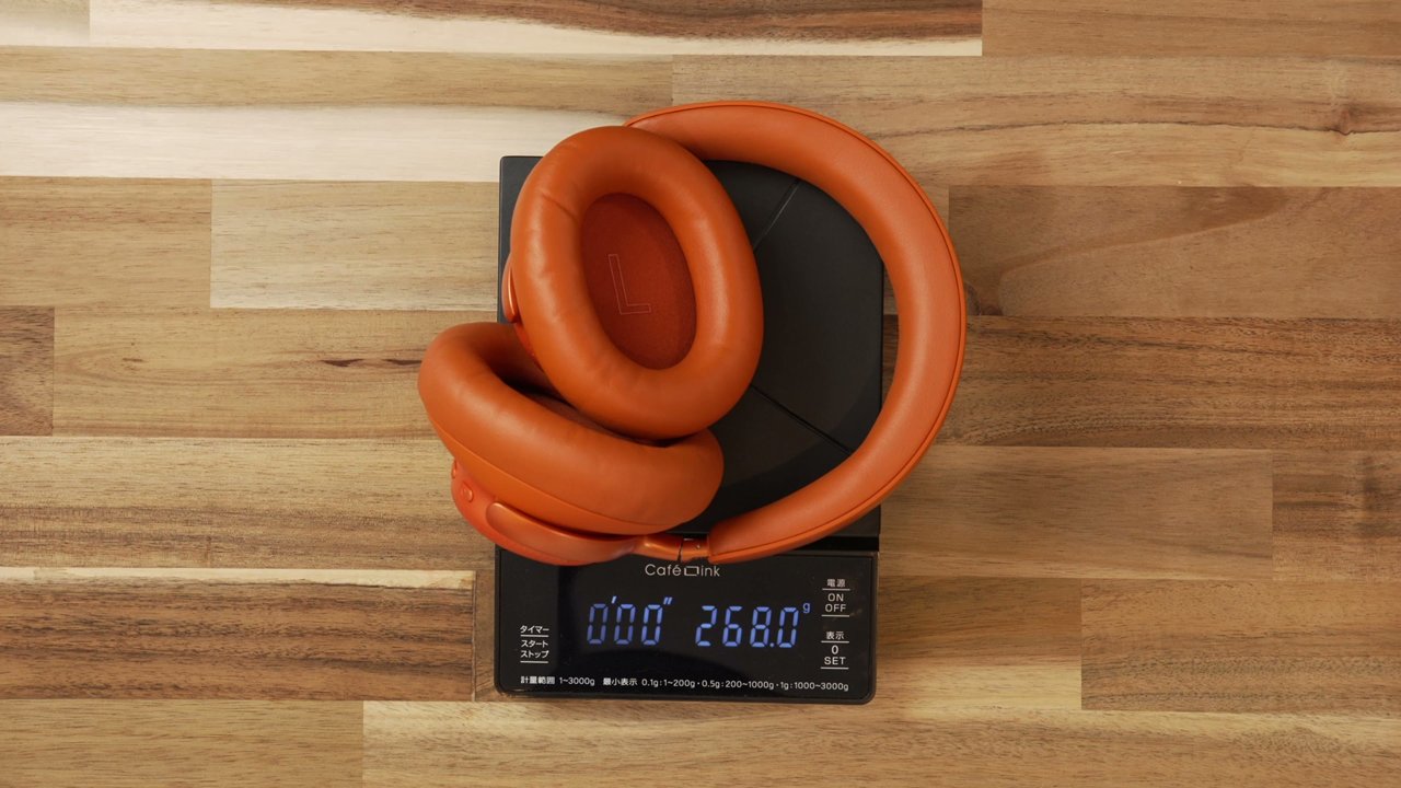 実測重量は268g｜装着感は良好